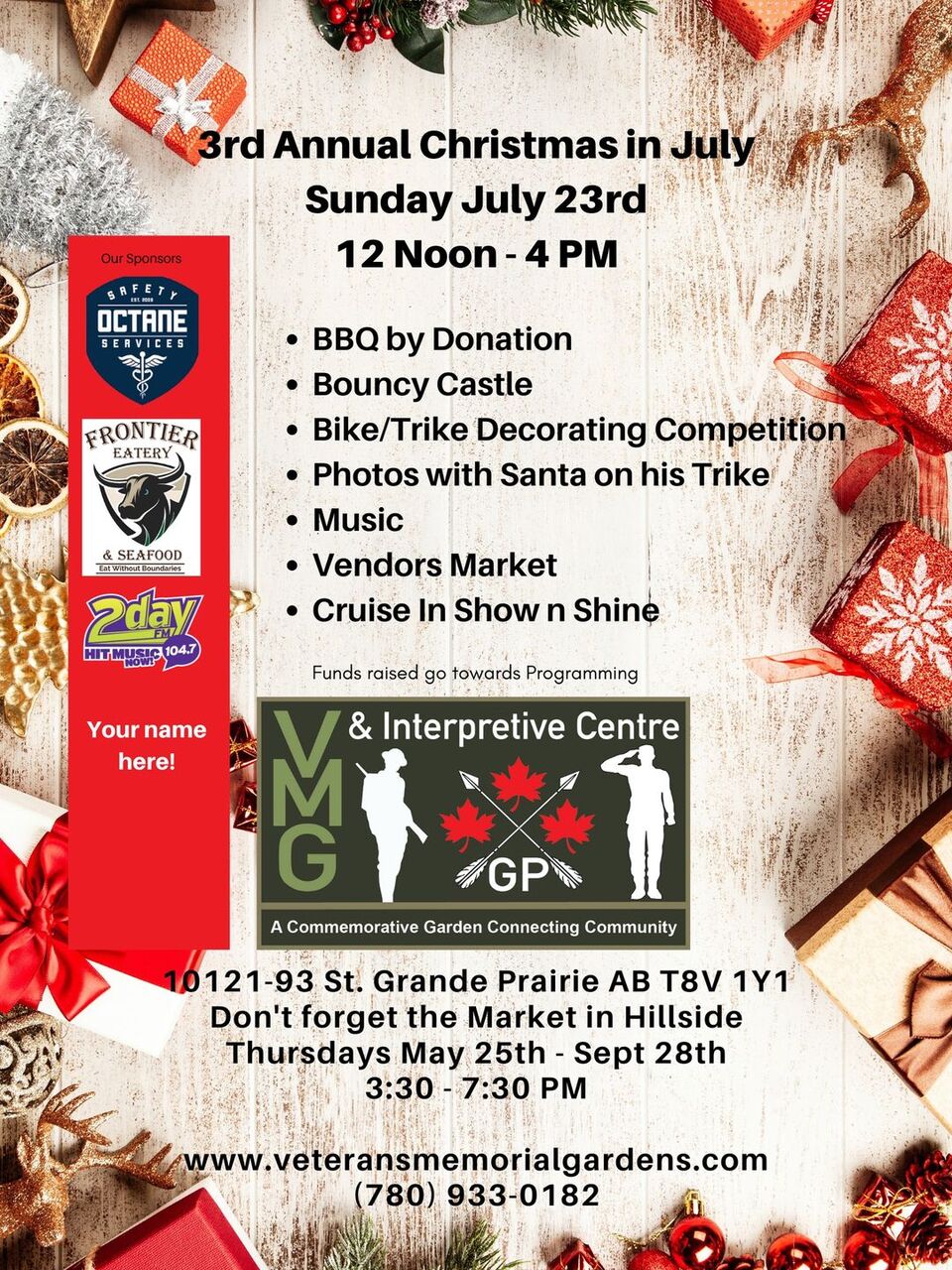 Looking for sponsors!